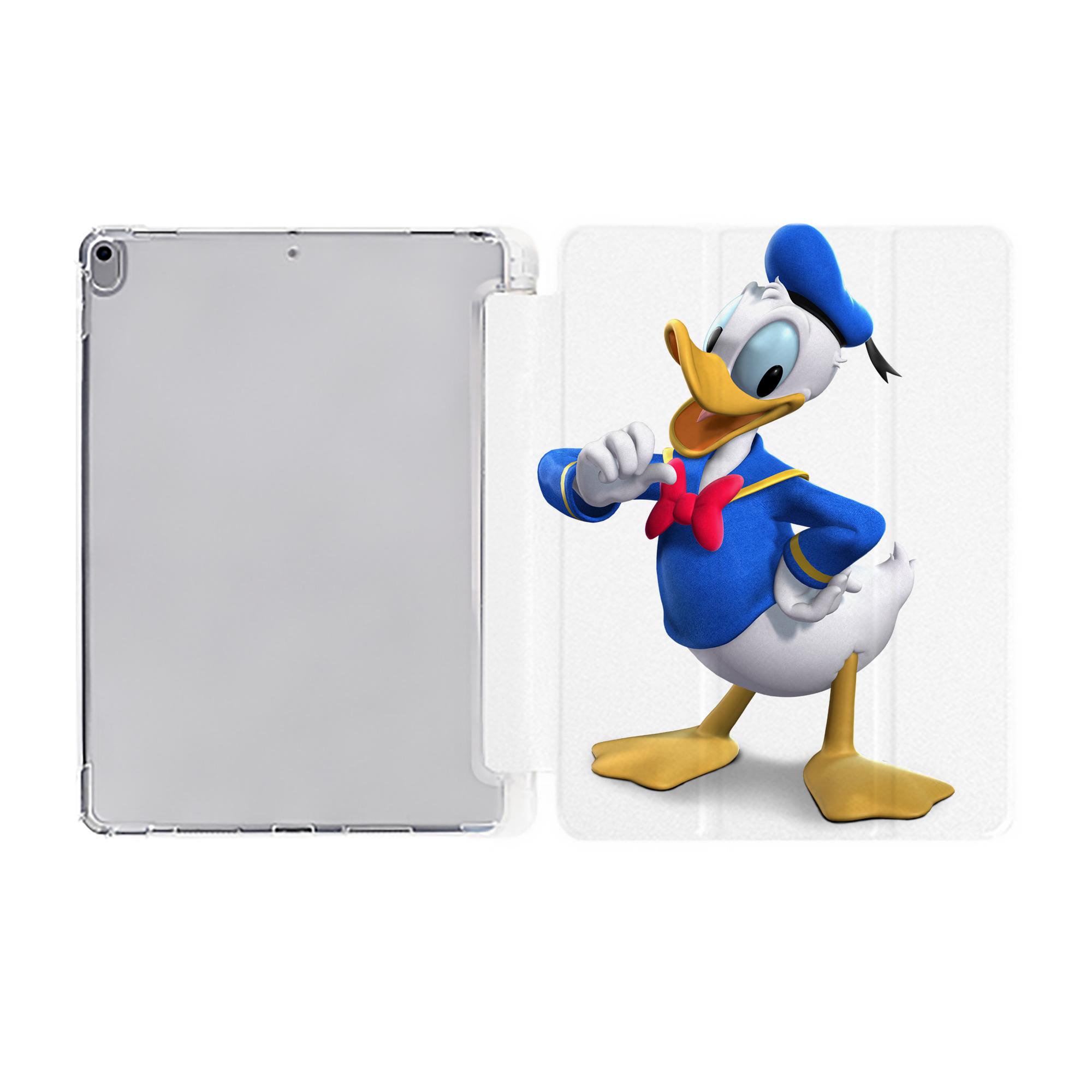 （画像用） ミッキーマウス Mickey Mouse IPad ケース ペン収納付き 三つ折りスタンド PUレザー×シリコン 対応機種9.5/10.5/10.9インチ